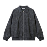 Motorcycle Leather Old Style Jacket