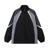 Contrast Collar Outdoor Sports Loose Jacket