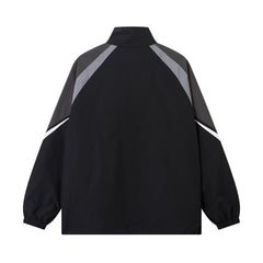Contrast Collar Outdoor Sports Loose Jacket