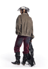 Cowboy Buckle Corduroy Jacket