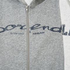 Contrast Color Zipper Hoodie