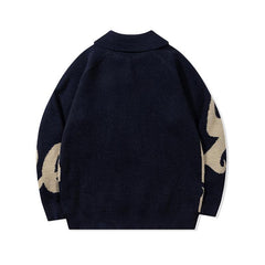 Vintage Buttoned Heavy Sweater