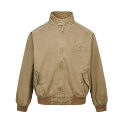 Unisex Vintage Stand Collar Jacket