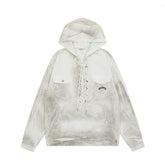 Half-Denim Washed Hoodie