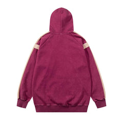 Star Emblem Contrast Hoodie