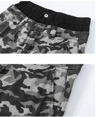 Retro Double Waist Camouflage Cargo Pants