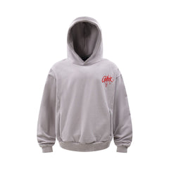 Embroidered Letters Loose Fit Hoodie