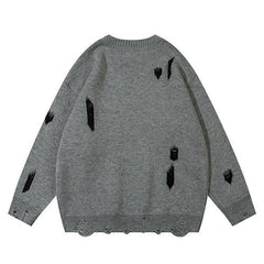 Y2K Shining Ripped Star Sweater