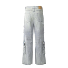 Punk Denim Cargo Pants
