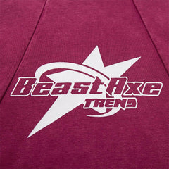 Star Emblem Contrast Hoodie