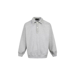 Retro Polo Buttoned Wool Sweater