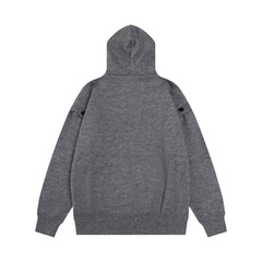 Knitted Removable Sleeves Hoodie