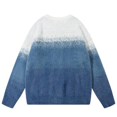 Fading Gradient Knitted Sweater