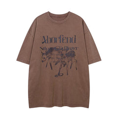 Shadow Deer Oversized Tee