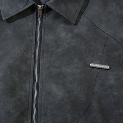 Motorcycle Leather Old Style Jacket