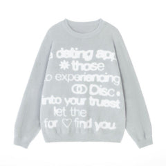 Dating App Soft Waxy Knitted Sweater