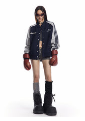 Retro Block Baseball Jacket