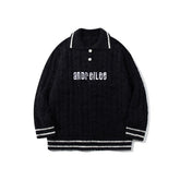 Knitted Polo Heavy Sweater