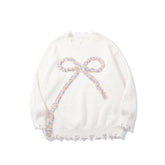Retro Bow Knit Sweater