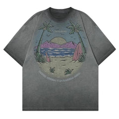 Summer Beach Oversized T-Shirt