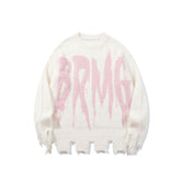 BRMG Retro Alphabet Knit Sweater