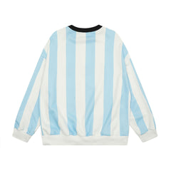 Retro Striped Sports Top