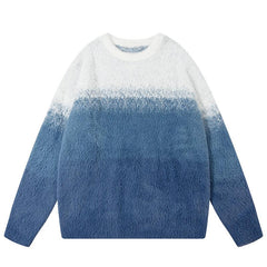 Fading Gradient Knitted Sweater