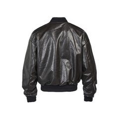 Large Pockted Winter Leather Jacket
