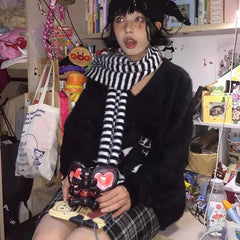 Y2K Gothic Skulls Sweater