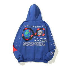 Kid Cudi Letter Foam Fleece Hoodie