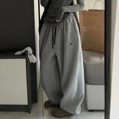 Korean Thick Wide Leg Sweatpants