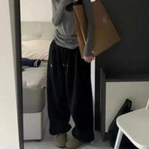 Korean Thick Wide Leg Sweatpants