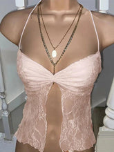 Lace Pleated Slit Cami Top - HouseofHalley