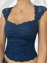 Lace Slim Short Sleeve Tee