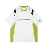 Letter Print Racing Style T-Shirt