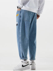 Light Blue Wide-leg Pant