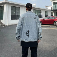 Loose Embroidered Denim Jacket