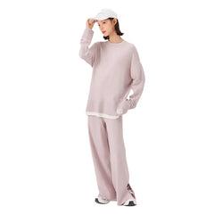 Loose Two-Piece Knitted Suit