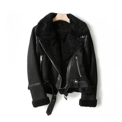 Luxury Aviator Shearling Bomber Jacket