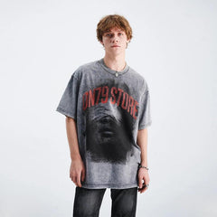 Direct Spray Character Print T-Shirt