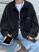 Men's Simple Pocket Corduroy Long Sleeve Shirt - HouseofHalley