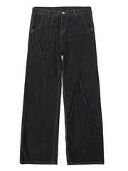 Patchwork Ripped Denim Jean