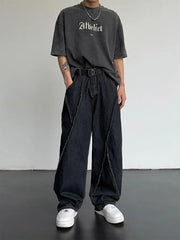 Patchwork Ripped Denim Jean