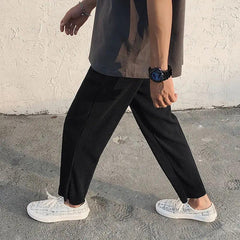 Pleated Straight Oversized Casual Pant