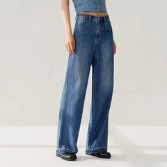Raw Edge Wide-Leg Pant
