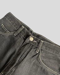 Retro Alien Embroidery Baggy Jeans