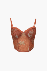 Retro Bust Lace Up Cami Top - HouseofHalley