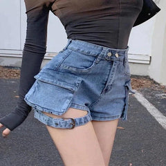 Retro Denim Shorts