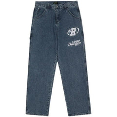 Retro Letter embroidery jeans