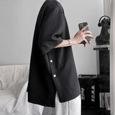 Retro Round Neck Oversized T-Shirt